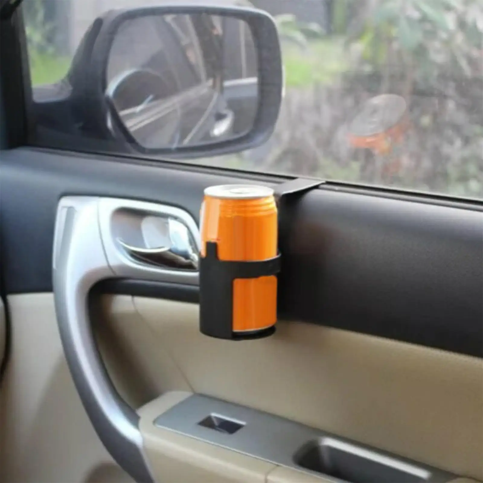 Cup Holder Black Beverage Container Auto Bottle Stand Interior Door Mount Window Mount