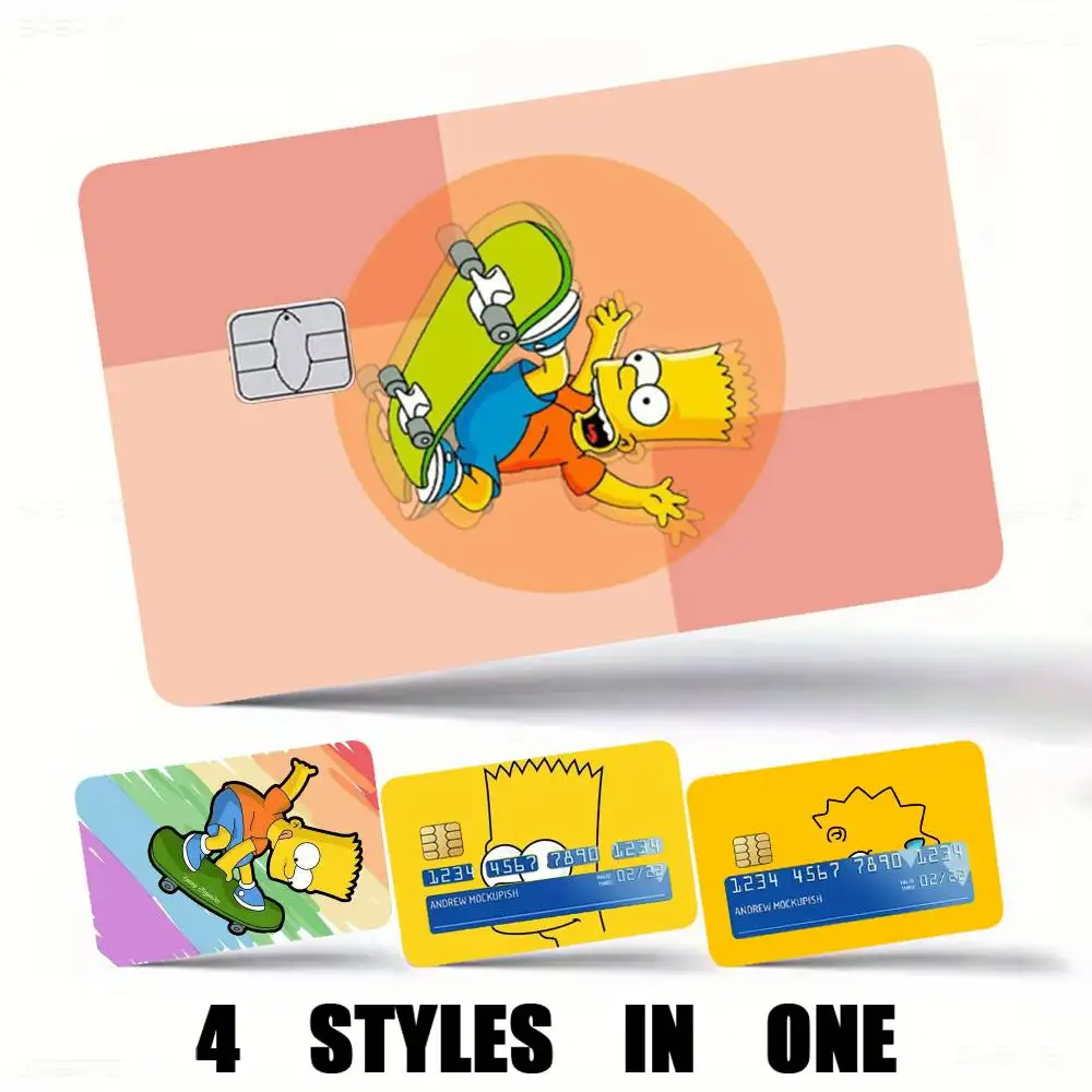 Cartoon-n The-e Simpsons Credit Card HD Stickers Premium matte film effectively prevents fingerprints and daily abrasion.