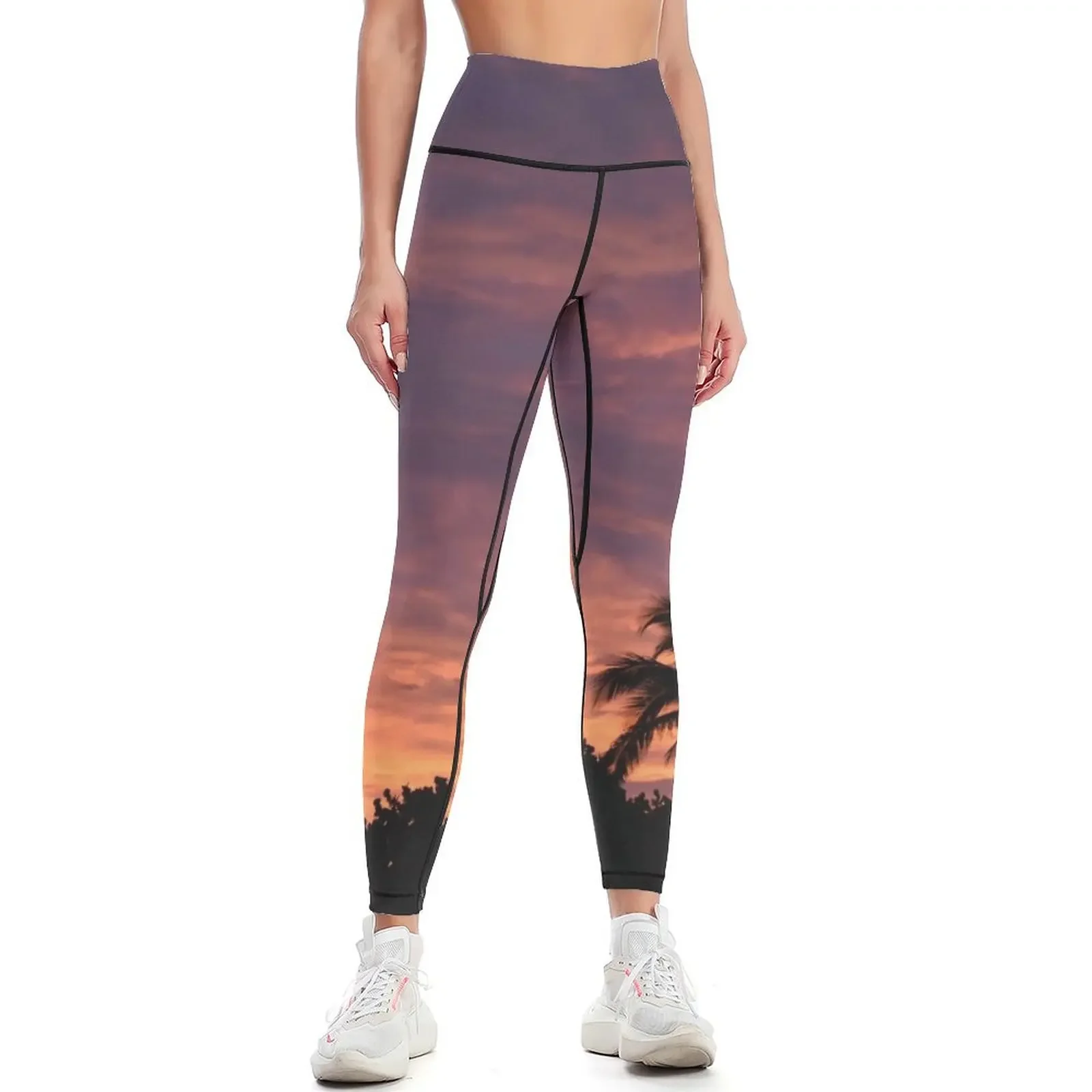 

Sunrise at the Naples beach Leggings sport legging for fitness Training pants Women's tights Womens Leggings