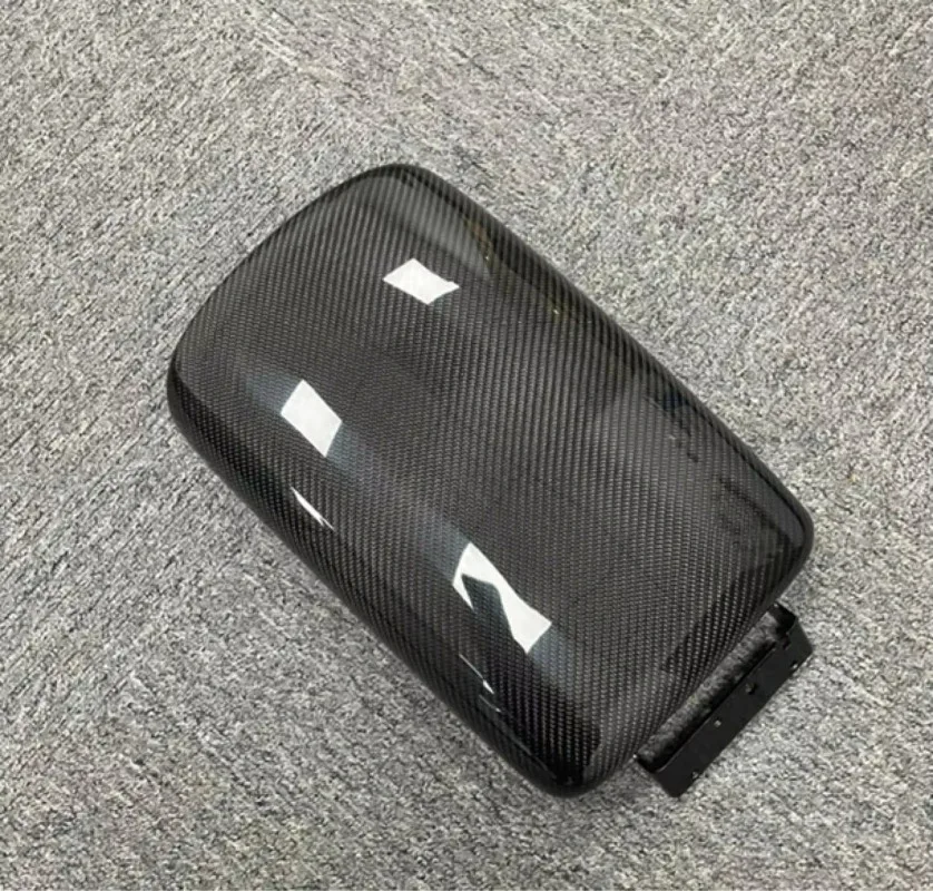 MRD  Carbon Fiber Replaced Armrest Cover Fit for INFINITI Q50 2014+ Real Carbon Fiber Honeycomb Made Arm Rest