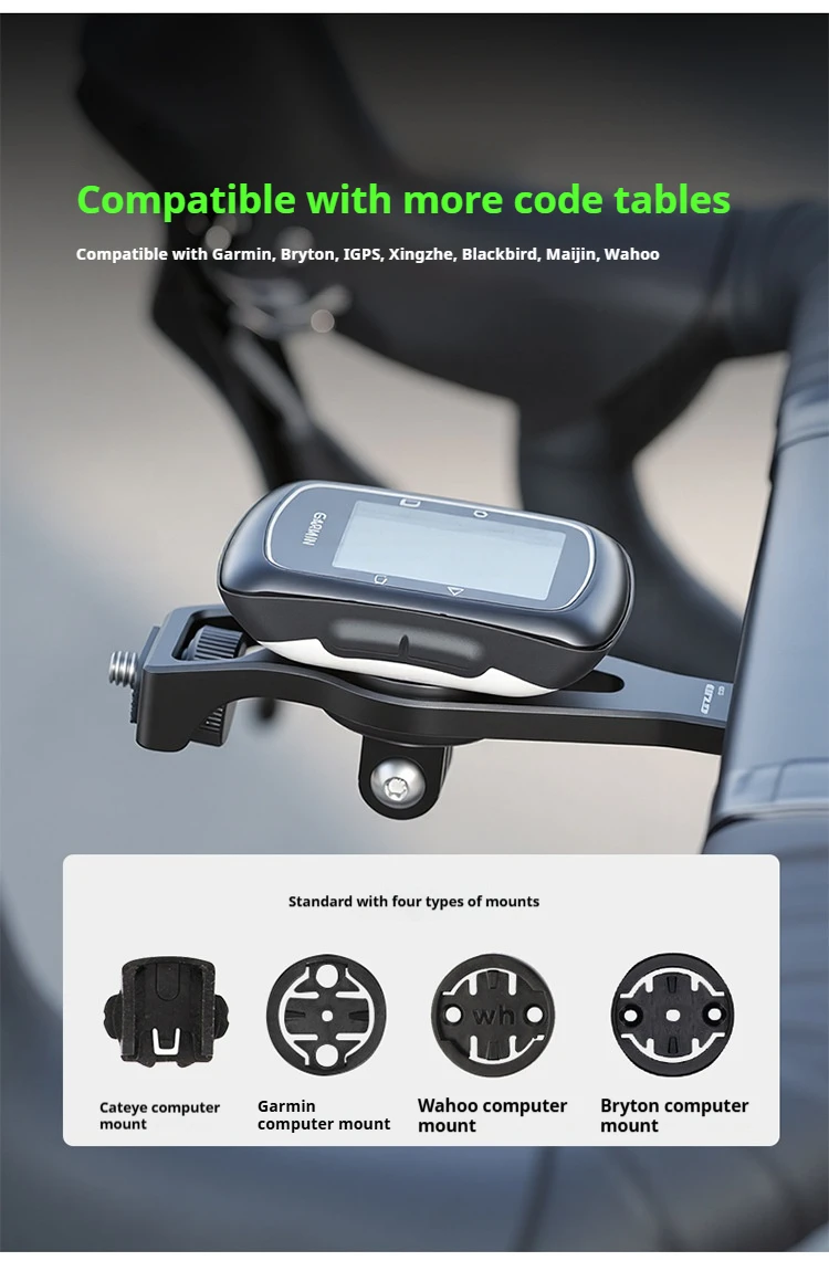 GUB MTB Rennrad-Lichthalterung aus Aluminiumlegierung, Drehbare Fahrrad-GPS-Halterung, Unterstützt 360-Grad-Kamera für Mountainbikes & Rennräder – Detail 7