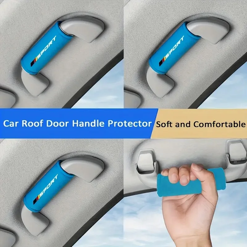 4 stks Universele Auto Handvat Covers Zachte Beschermhoes Autodak Handvat Cover Auto-interieur Accessoires Voor Alle Auto's