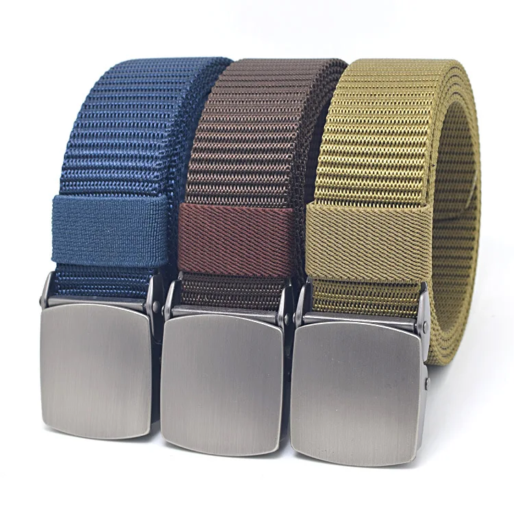 حزام قماش مع معدن مجاني للأطفال ، تدريب في الهواء الطلق ، حزام نايلون تكتيكي للجينز ، أحزمة رياضية للفتيان والفتيات ، غير رسمي