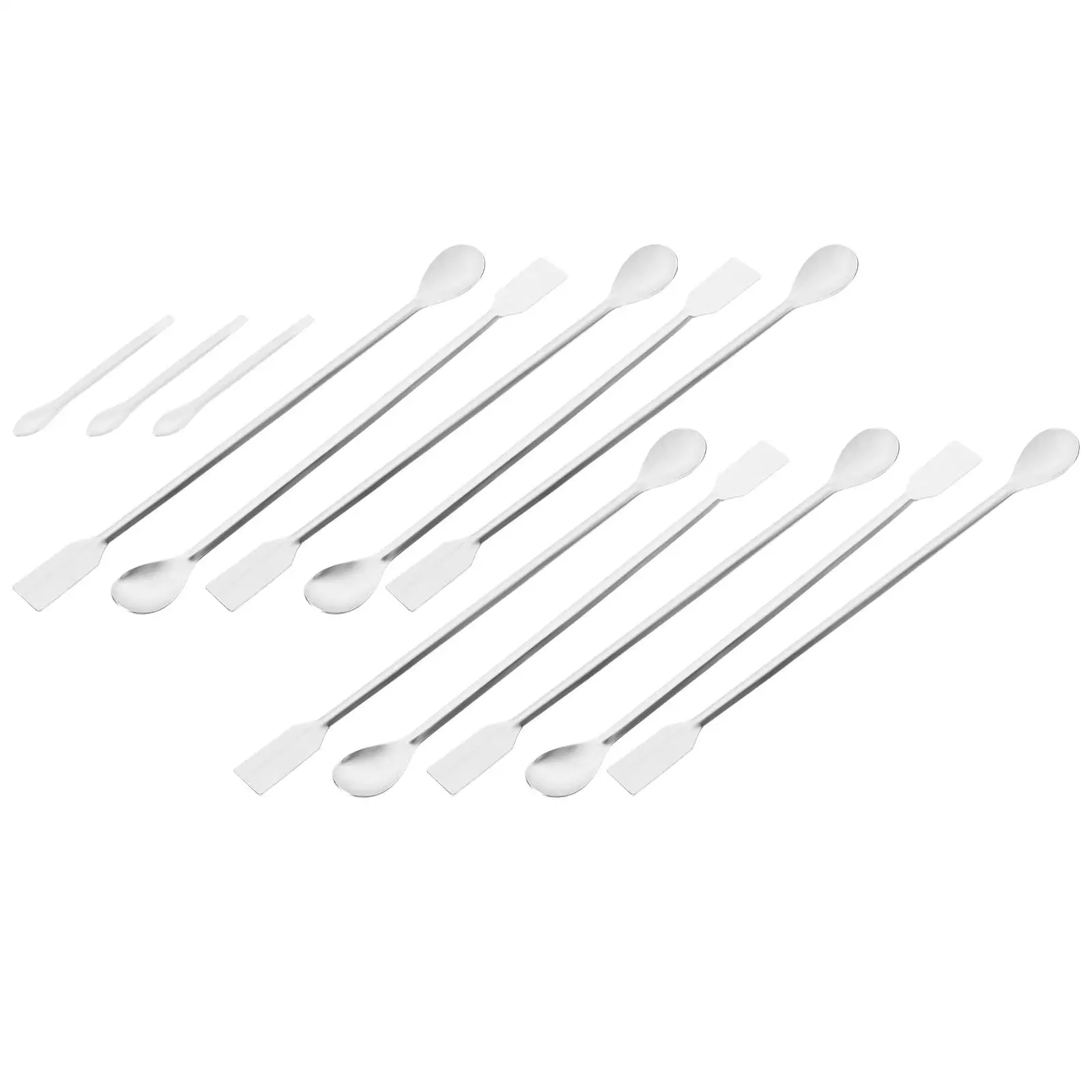 13 Pcs Medicine Spoon Different Shaped Spoons Measuring Ergonomic Laboratory Mixing Spatula Stainless Steel