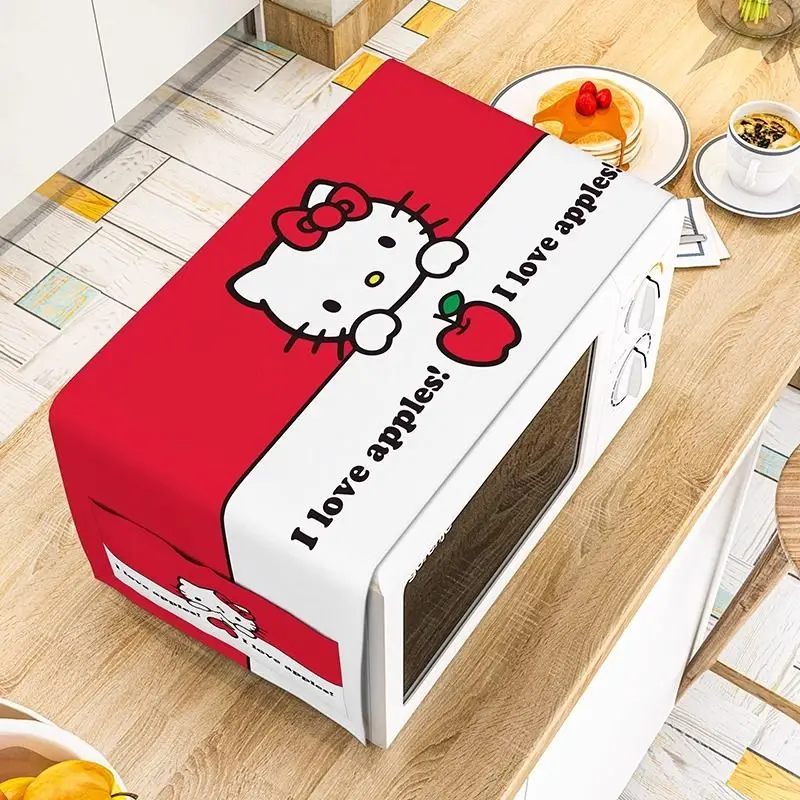 

Hello Kitty New Fresh Microwave Oven Cover Dust Cover Cute cartoon oven cover microwave cover universal cover Toys for Gifts