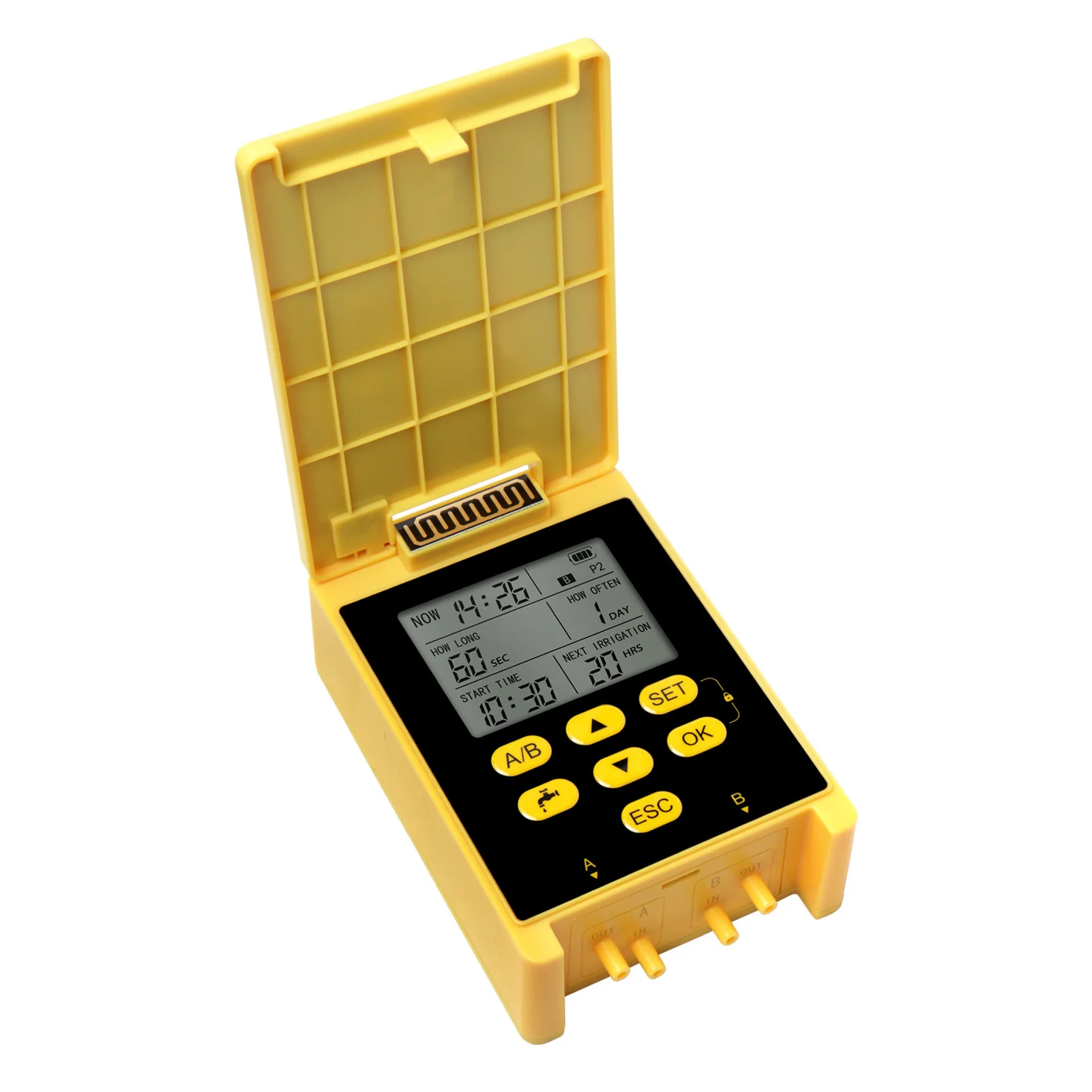 Dual Pump Solar Drip Irrigation System with Rain Sensing Digital Display Screen NM379