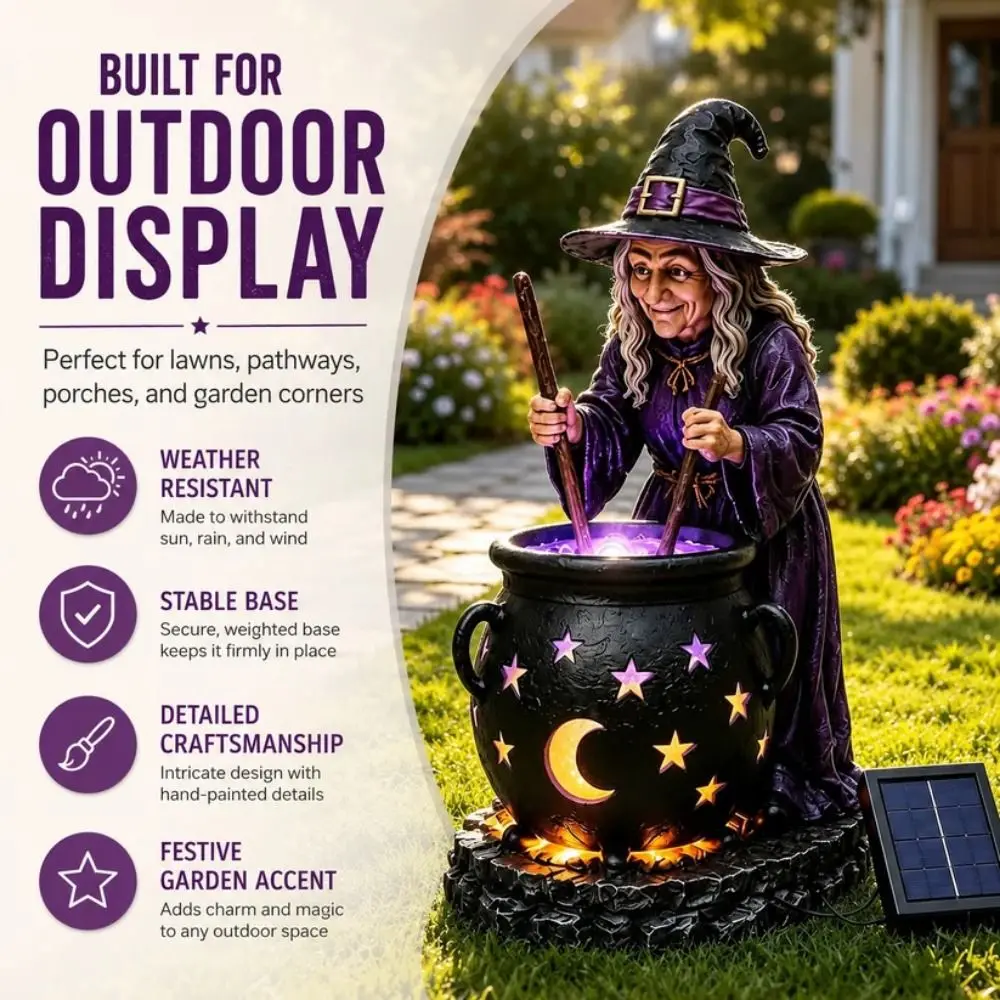 resin-witch-cauldron-lamp-waterproof-moon-star-cutout-solar-garden-stake-light-stable-bottom-warm-glow-halloween-solar-light