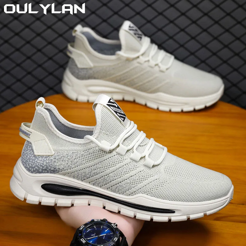 Oulylan Walking Footwears tenisówki męskie Trend buty do biegania dla mężczyzn oddychające klasyczne sportowe obuwie męskie