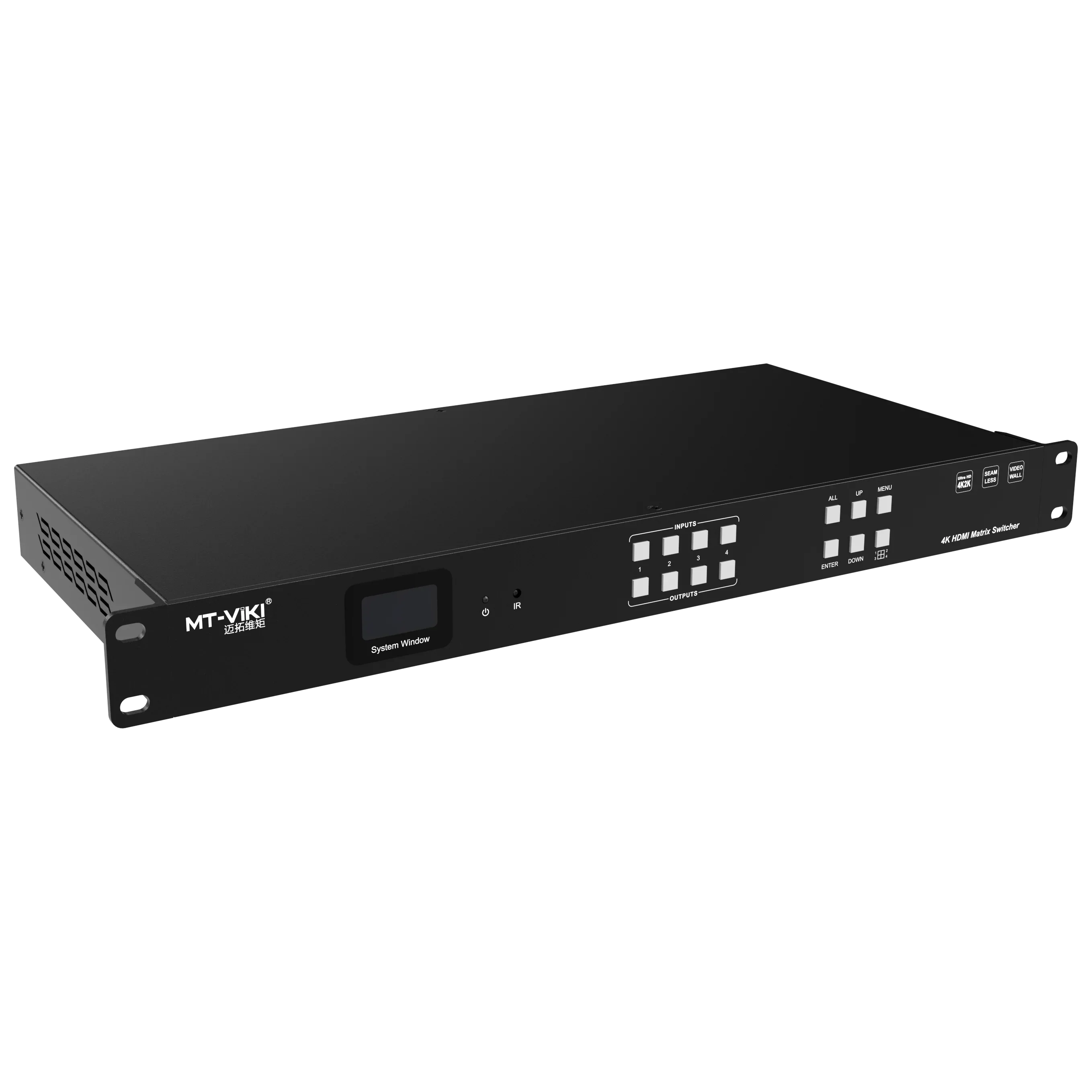 

Seamless HDMI Matrix 4x4 4K 30hz HDMI Matrix Switch Support Video Wall Controller 2x2 EDID + Audio