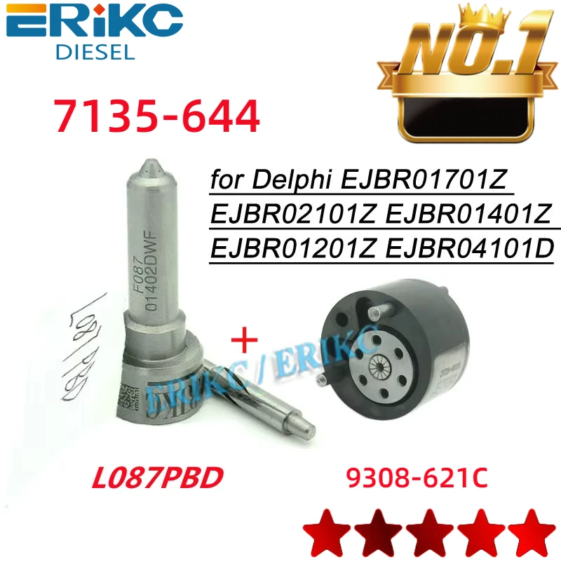 

ERIKC L087PBD L087PRD VALVE 9308-621C REPAIR KIT 7135-644 FOR Injector EJBR01701Z EJBR04101D EJBR01401Z EJBR01201Z EJBR02101Z