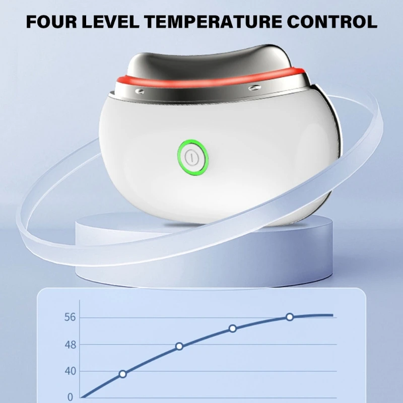 Dispositif électrique de raffermissement du visage Gua Sha Beauty TingEMS, fonction de massage à chaud et à froid avec intensités lumineuses LED