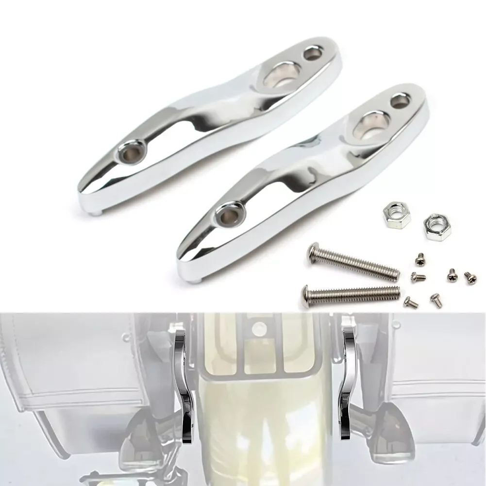 Chrome Motorcycle Rear Turn Signal License Plate Relocation Kit Extension Bracket For Harley Softail Breakout Fat Boy 2000-2021