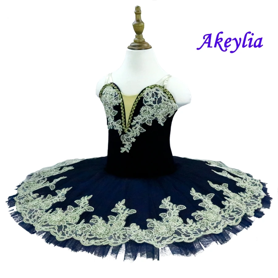 Pre-Professional Ballet Tutus navy blue Velvet Classical Tutu pancake Adult Women platter Tutu Stage Costume white BLST19101