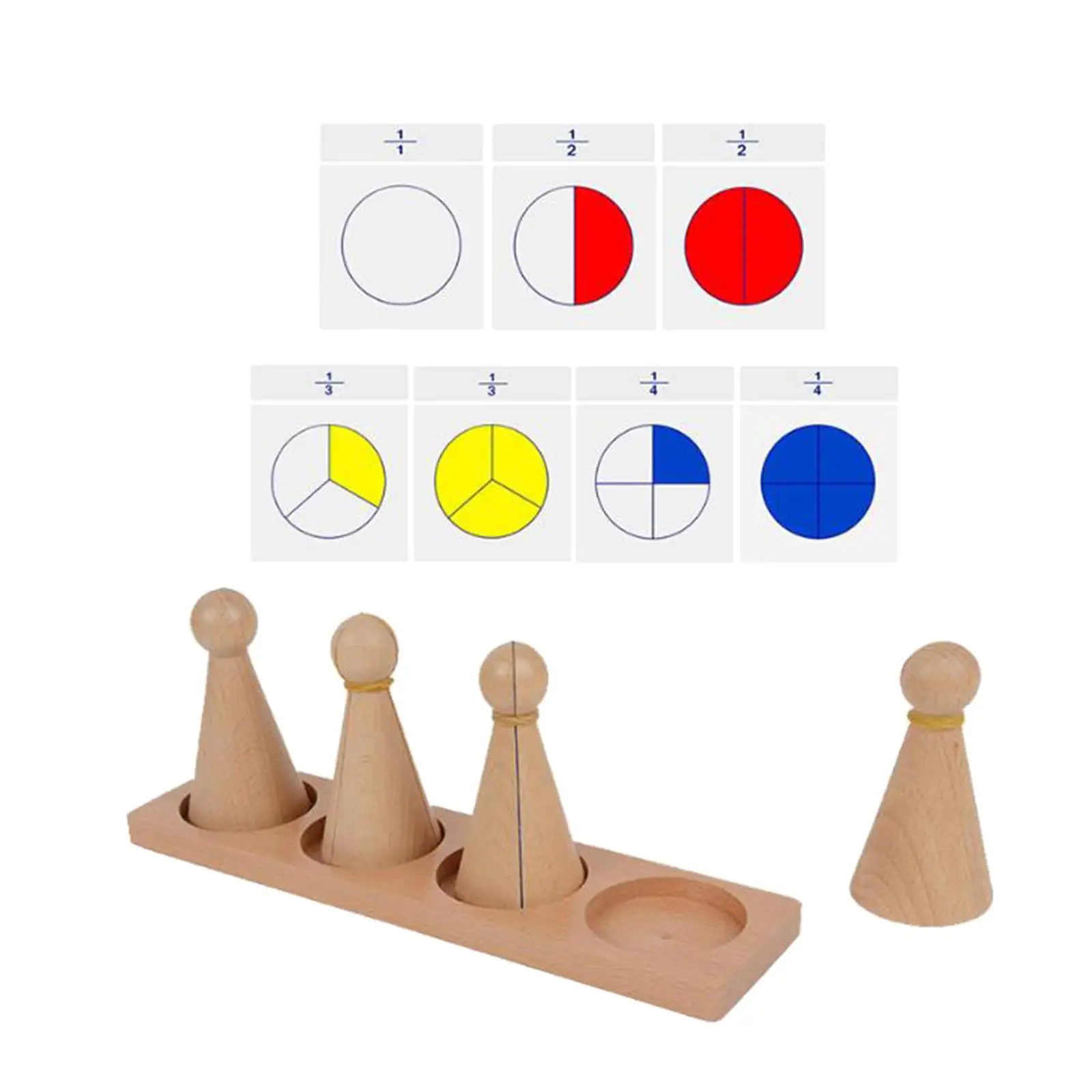 Montessori Math Materials with Peg Dolls Puzzles Toys Shape Sorting for Elementary School Children Classroom Teacher Supplies