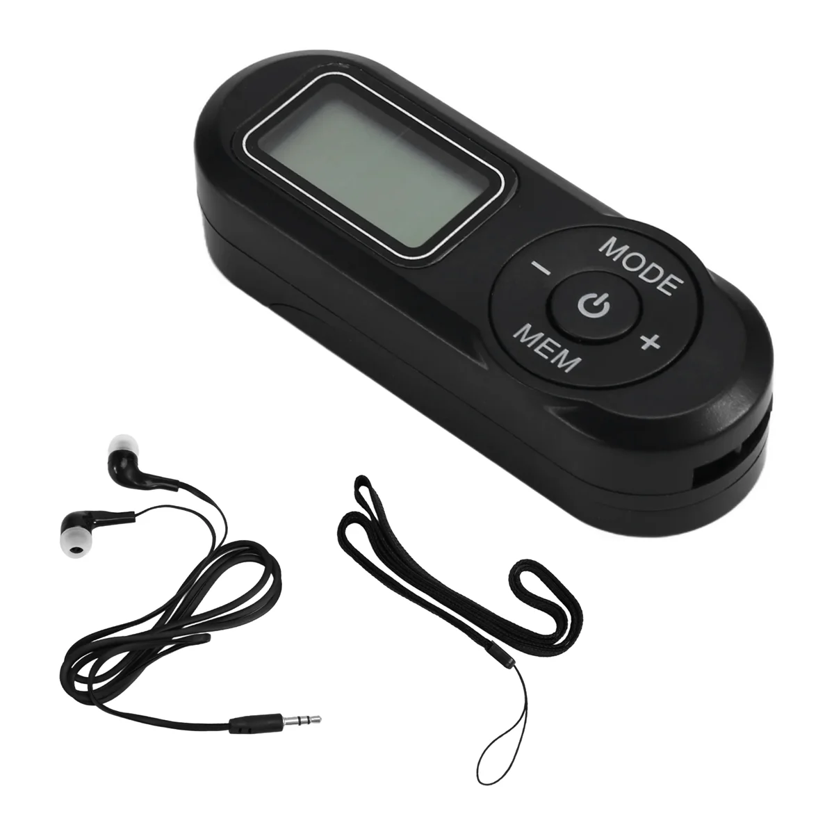 POP-lMini Портативное FM-радио, карманный радиоприемник с наушниками FM-басовое стерео радио для прогулок и бега