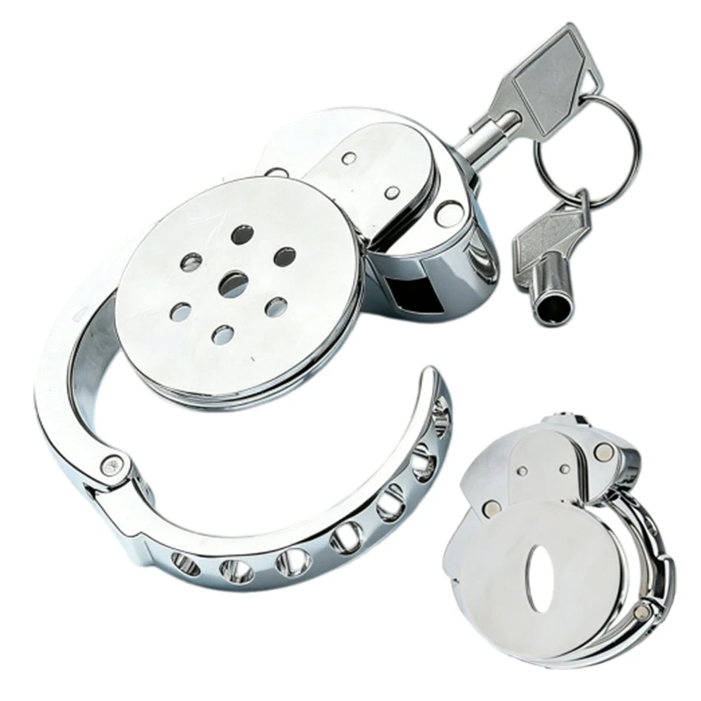 Metal Flat Male Chastity Cage Extrem Mini Penis Cage Adjustable Ring Size Cock Ring Urethral Sex Toys for Men BDSM Sissy Slave