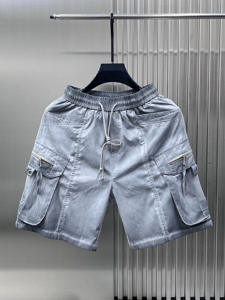 

Летние тонкие повседневные рабочие брюки для мужчин, свободные прямые брюки для активного отдыха, дышащие, легкие, молодежные