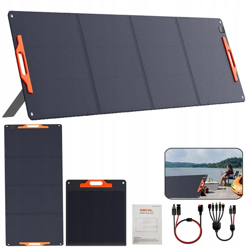 OSCAL PM200SE Faltbares Solarpanel 200W für tragbare Powerstation 18V IP67 …