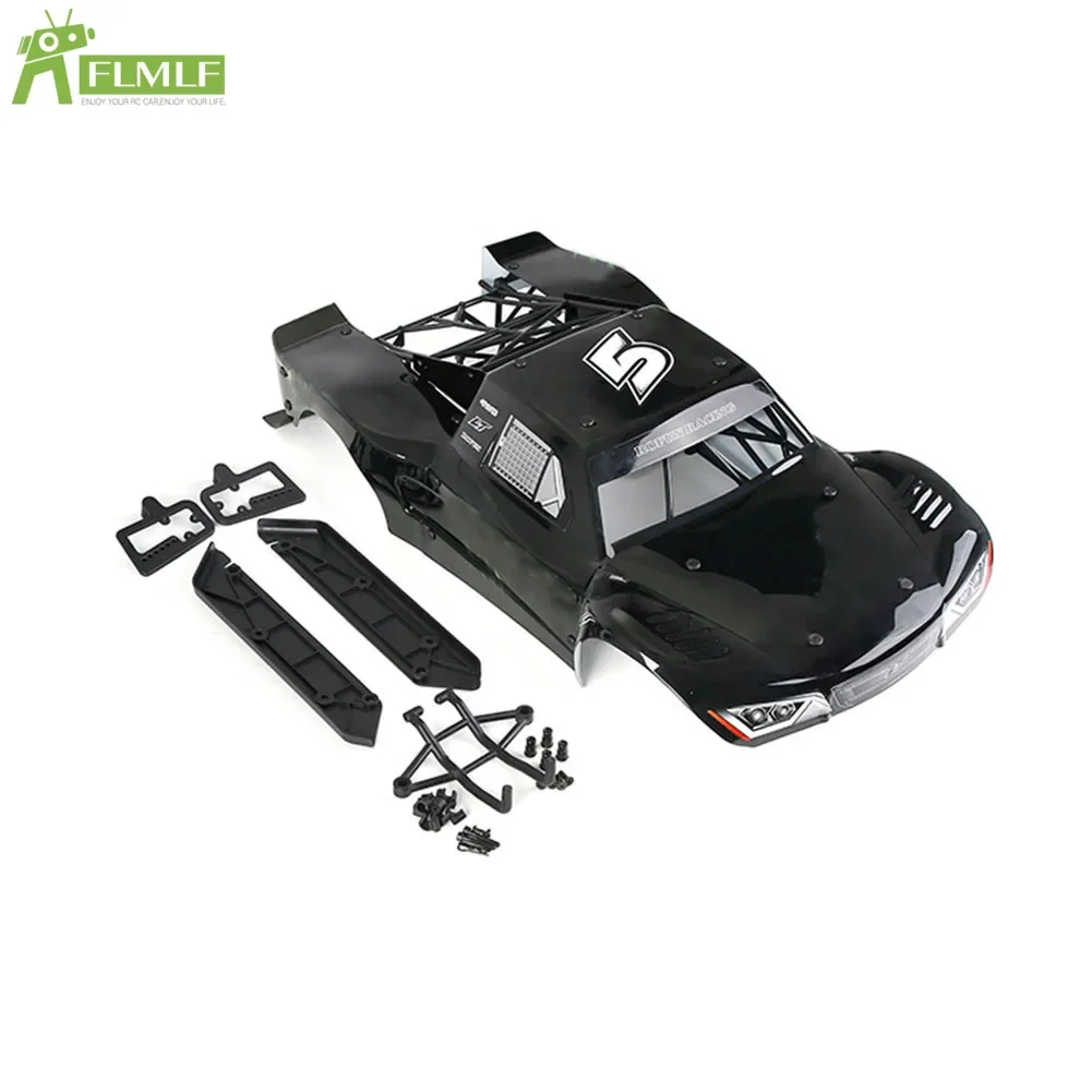 FLMLF Rc Car Shell Body and Roll Cage Set for 1/5 Hpi Rofun Baha King Motor Rovan Baja 5T 5SC Modification and Upgrade LT Parts