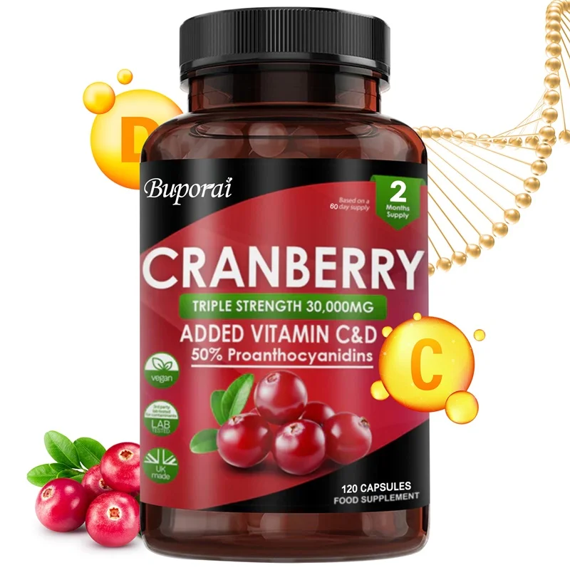 

Cranberry Supplements, Enhance Immunity, Antioxidant, Benefit Urinary Tract Health, and Promote Kidney Health