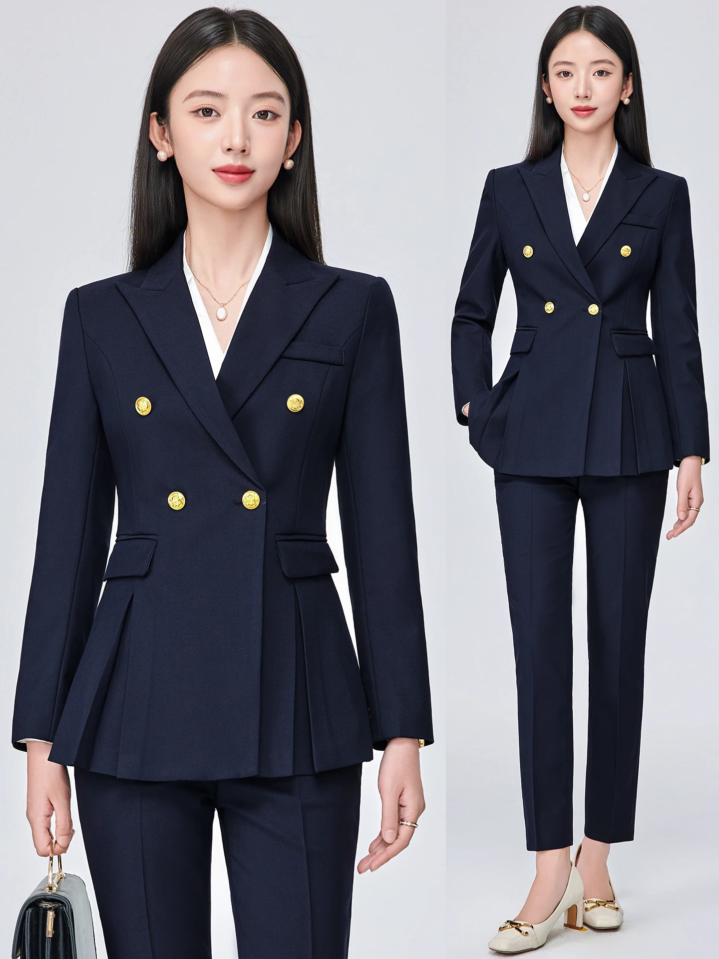 

Olive Green Suit Set Women's New 2026 Spring Autumn Elegance Hotel Manager Formal High End Professional Workwear Commute Style