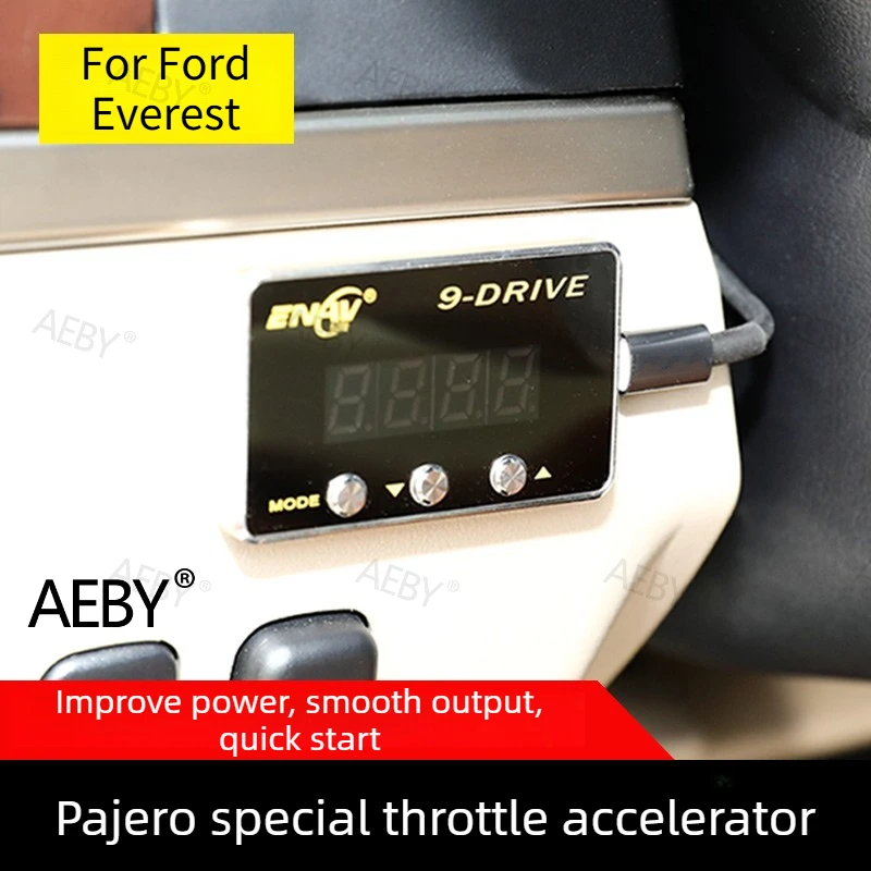 

For Ford Everest 2015-2021 Throttle response controller plug-and-play,Electronic smart accelerator,9 drive modes,Accessories