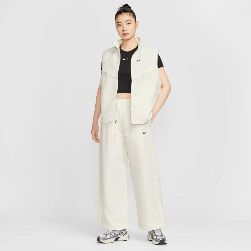 NIKE Women's Sports Loose and Casual Autumn New Mid-waist Woven Straight Trousers HV2476-133 view 5