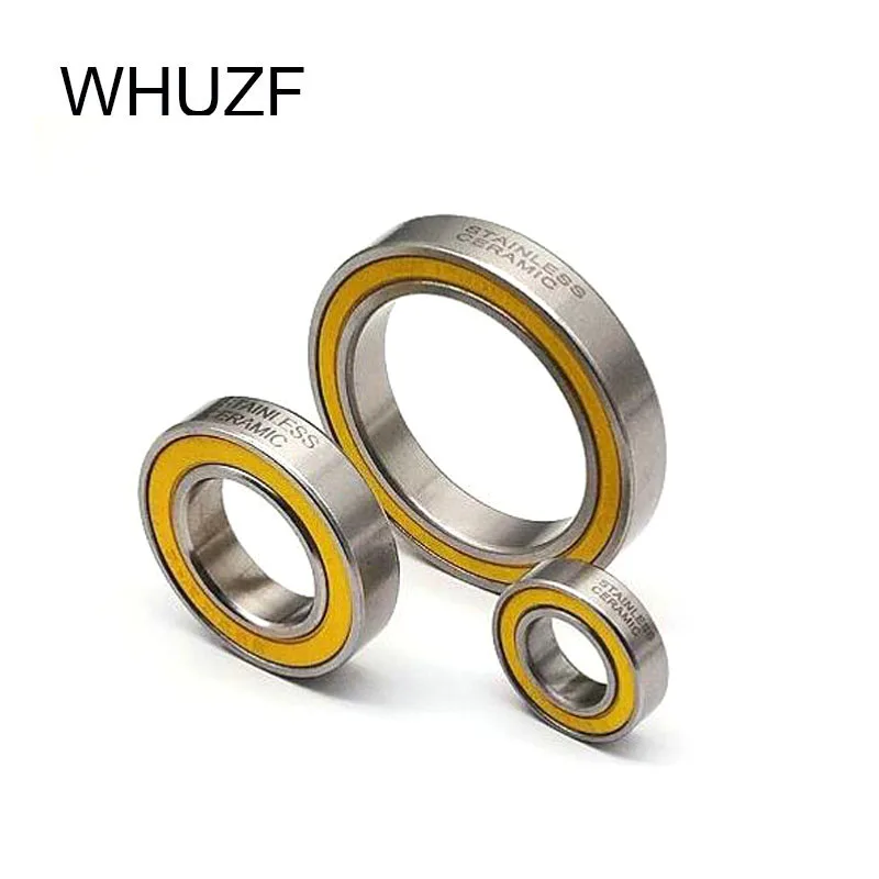 6902-2RS Stainless Bearing 15*28*7 mm 2PCS ABEC-3 6902 RS For DTSwiss 350 Bicycle Hub Front Rear Hubs Wheel Ceramic Ball Bearing