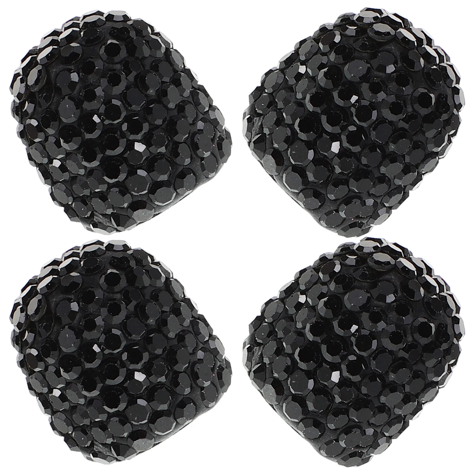 

4pcs Tire Cap Bling Valve Stem Caps Shiny Plastic Car Accessories Crystal Design Protects Core Easy Install
