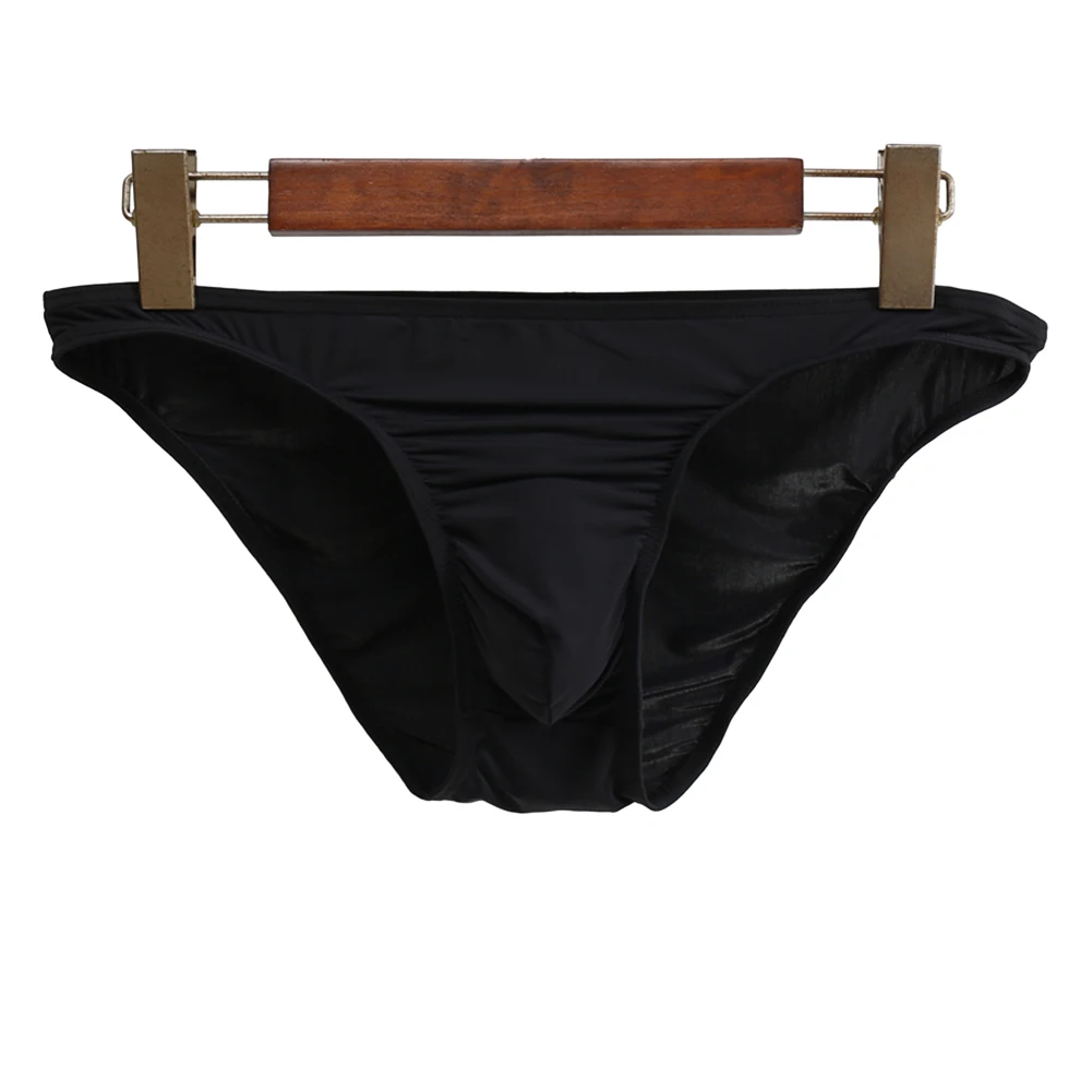 Sexy Mannen Ardennen Pouch Thong herenondergoed Zijde Sexy Slips Plus Size Effen Kleur Basic Onderbroek Ultrazachte Lingerie Hombre