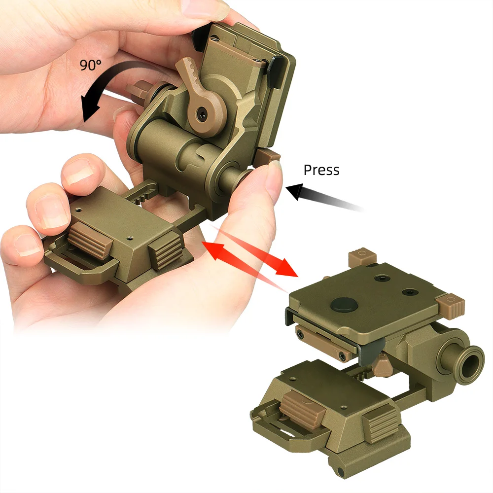 Free shipping L4G24 Night-vision goggles adapter stent skip Rhino NVG arms mount for Mounting Helmet CNC Fast OPS PJ MH BJ