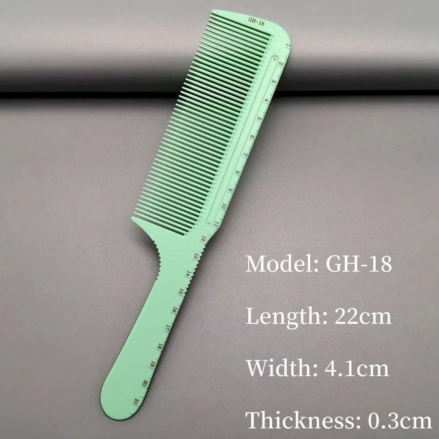 Professioneller Flachkamm mit Griff für Friseursalons, Haarschneidekamm für Herren-Kurzhaarfrisuren, Friseur-Haarbürste – Detail 20