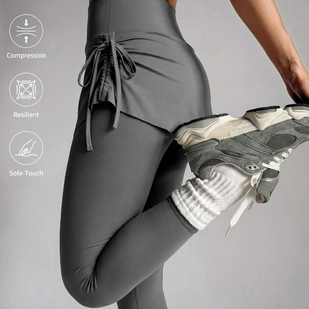 Women Two Piece Style Pants New Easter Style Pants High Waist with Shoulder Straps and Pleats image 6