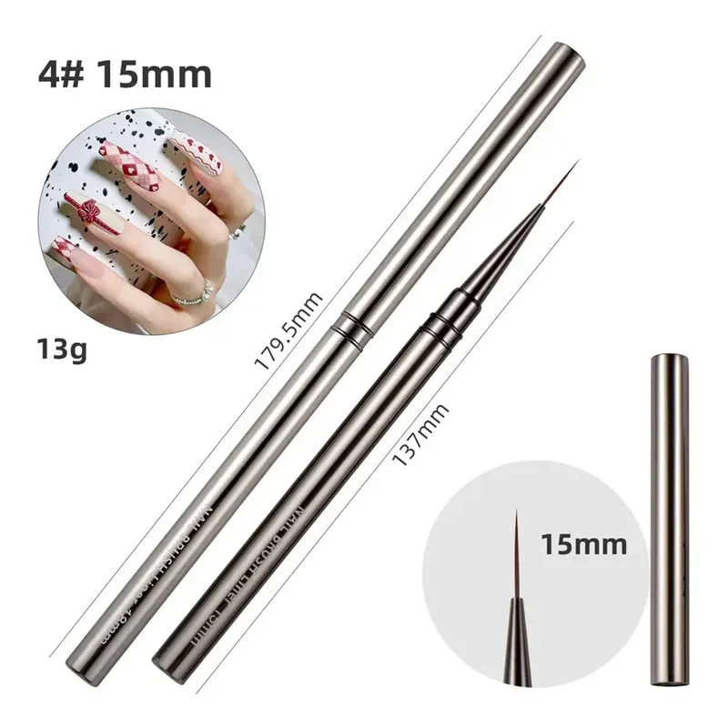 3 Stuks/5 Stuks Franse Streep Nail Art Liner Borstel Set Nail Art Borstelgel Nagellak 3d Tips Uv Gel Schilderij Borstel Manicure Tools