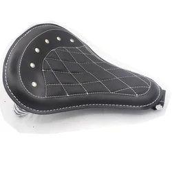NEW Motorcycle Retro Leather Solo Seat+3