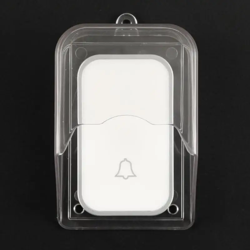 1 세트 무선 도어 벨 차임 버튼 보호 커버 야외 홈 초인종 방수 커버 스플래시 가드 커버