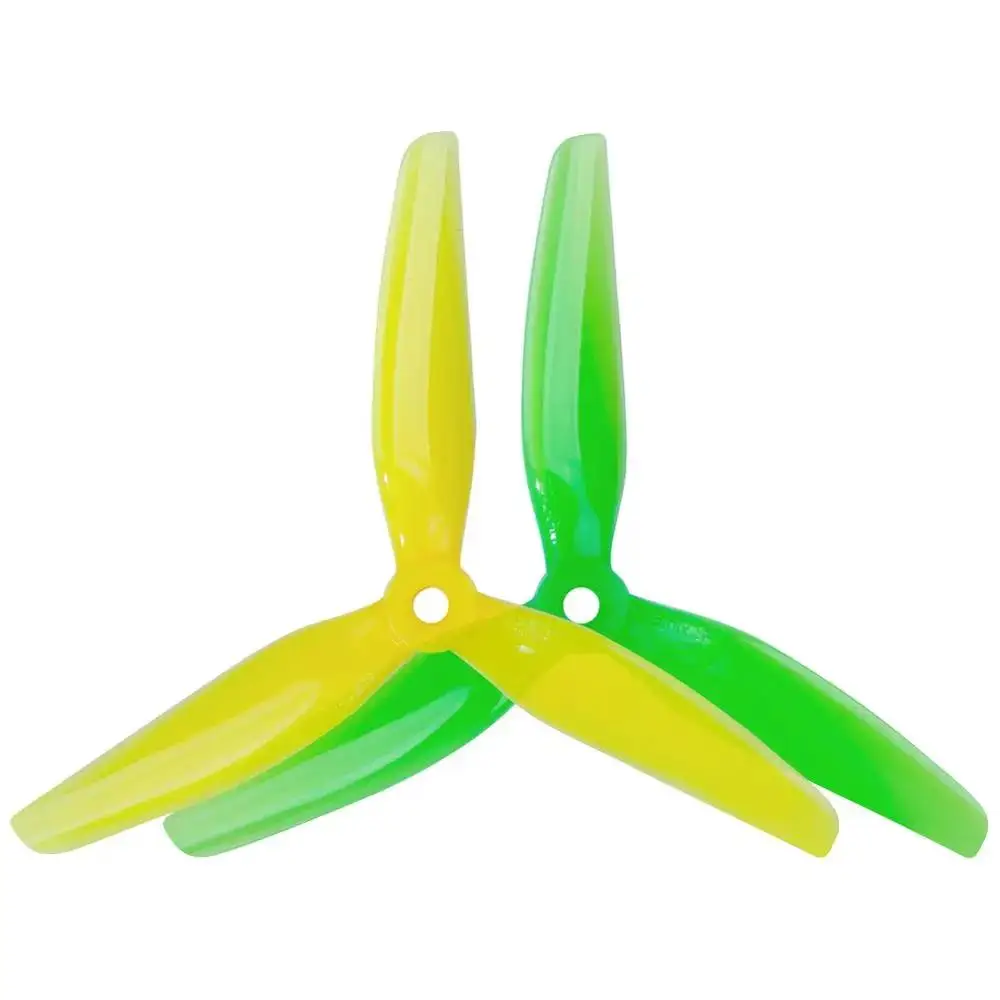 24pcs/12pairs HQ Ethix S4 Prop 5X3.7X3 5037 5inch 3 blade/tri-blade Lemon Lime propeller prop for FPV racing drone part