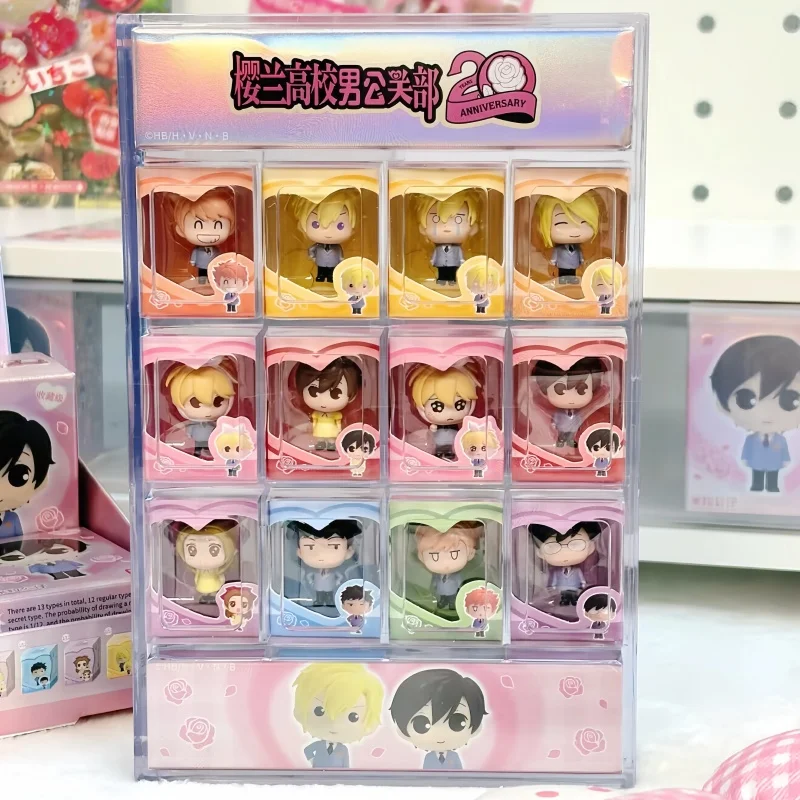 

New Genuine Ouran High School Host Club Mini Rice Grain Doll Blind Box Collectible Figure Trendy Desktop Ornament Decor Gift