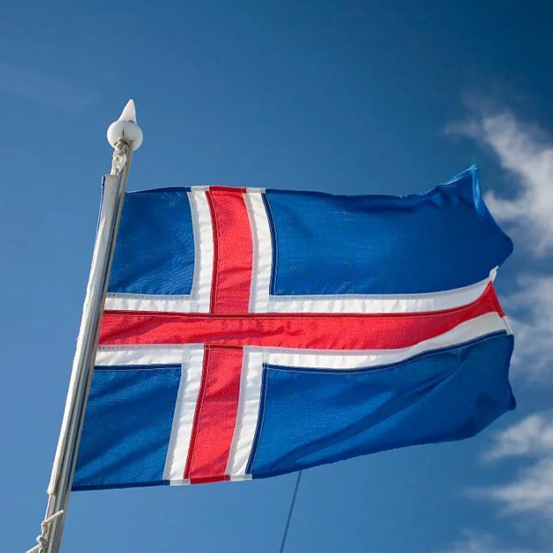 5 Pcs/lot Iceland National Flag 90x150cm Iceland Flag The Republic of Iceland National Flag wholesale