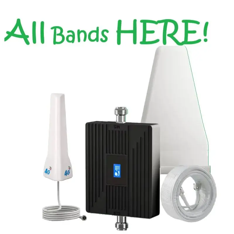 antenna booster box 36dB HDTV Amplifier with 2 Outputs distribution centers weBoost Home Complete Signal Booster