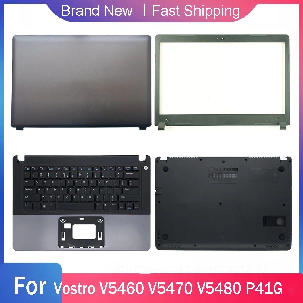 

Новая нижняя деталь для Dell VOSTRO V5460 V5470 V5480 5460 5470 5480 5439 задняя крышка передняя панель Упор для рук верхняя задняя крышка серый красный