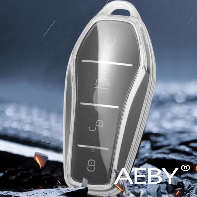 AEBY For BYD Atto 2 Smart Driving Editio 2025 Smart Key Fob Case Cover,Anti-Scratch Anti-Lost Car Accessories,Case Cover