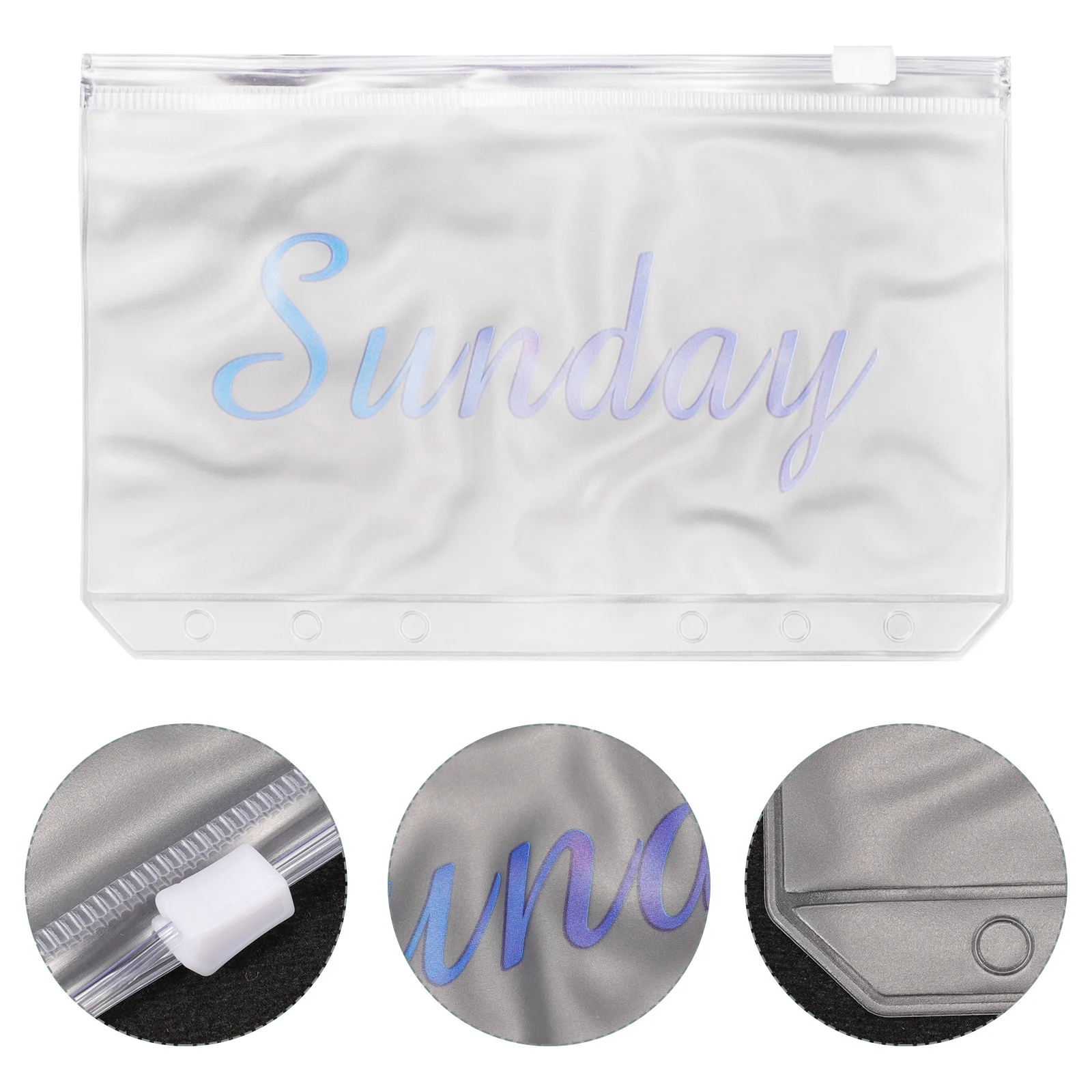 

14pcs A6 Zipper Binder Bags Transparent Pvc Pouches For Document Filing Money Saving Challenge Budget Organizer Divider Pockets