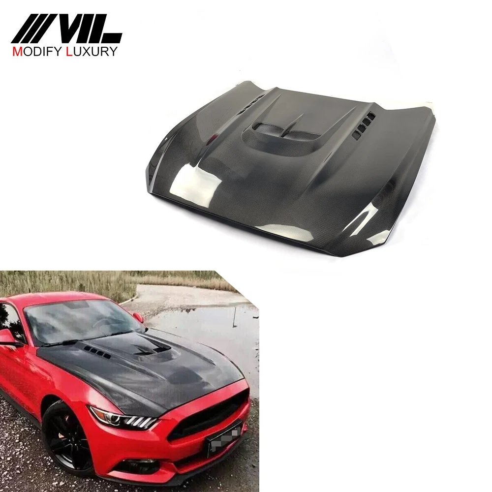 

Подходит для капотов двигателя из углеродного волокна. Подходит для Ford Mustang 2015-2017 гг.