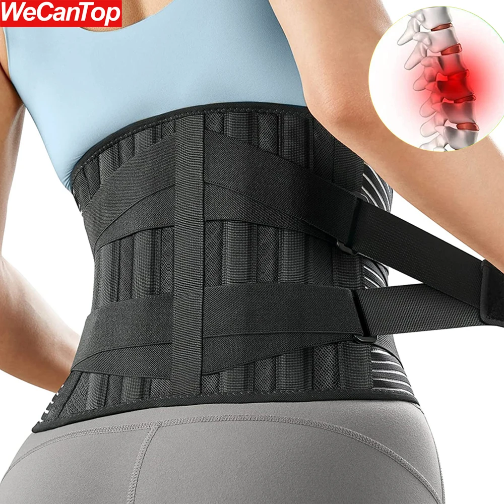 

1Pcs Double Pull Back Lumbar Support Belt Waist Orthopedic Brace for Lumbar Pad,Injury,Lower Back Pain Relief for Herniated Disc