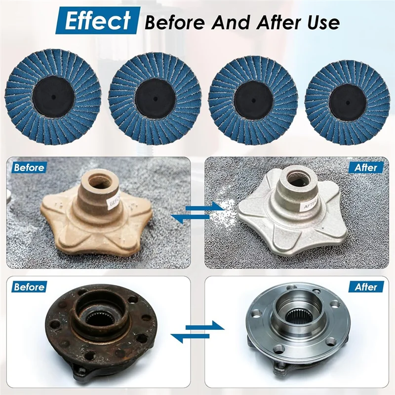 

A25F-2-дюймовый лепестковый диск с держателем 1/4 дюйма 40, 60, 80, 120, различные шлифовальные круги