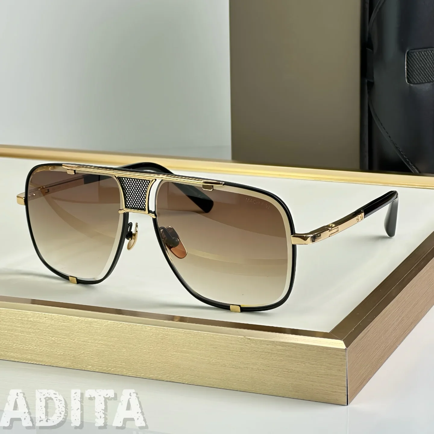 

DT MACH FIVE DT2087 Top Quality Sunglasses For Men Classic Women Luxury Brand Designer Fashion Sun Glasses UV400 With Box