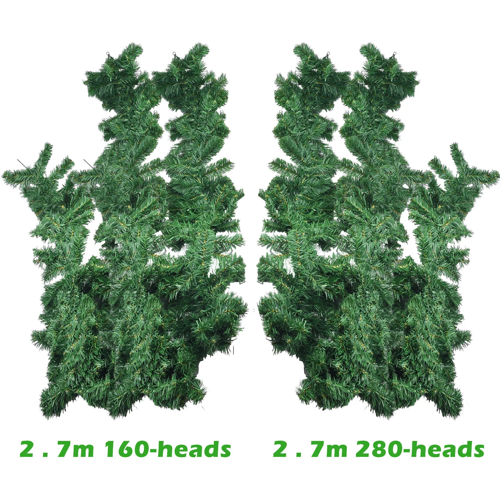 

2 7M Artificial Pine Garland with Spruce for Christmas Decoration Suitable for Stairs Fireplaces and Commercial Displays