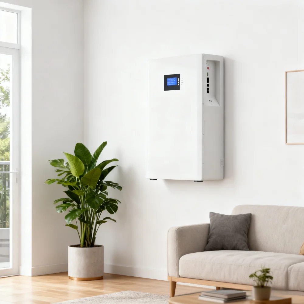 Shanghui Home Power Station 5KWh 51.2V LiFePO4 Battery Solar Power Bank Wall-Mounted 5-10kW RS485/CAN IP54 BMS