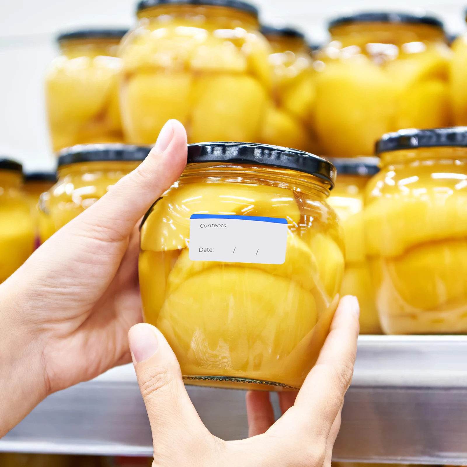 

Freezer Labels Easy Peel Off 100 Sheets Date Stickers for Food Containers Jars Kitchen Cold Storage Food Labels